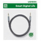 Ugreen audio cable AUX angled minijack 3.5 mm 2m blue (AV112)