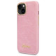 Guess Croco Collection case for iPhone 14 Plus - pink