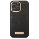 Guess GUHMP13LSAPSTK iPhone 13 Pro / 13 6.1" black/black hardcase Peony Logo Plate MagSafe