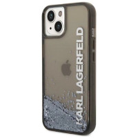 Karl Lagerfeld Liquid Glitter Elong case for iPhone 14 Plus - black