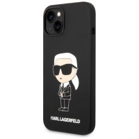 Karl Lagerfeld Silicone Ikonik case for iPhone 14 Plus - black