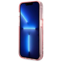 Karl Lagerfeld Glitter Karl's Head case for iPhone 14 Pro Max - pink