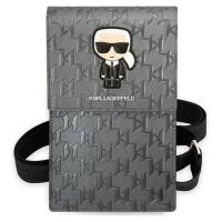 Karl Lagerfeld Ikonik Karl Monogram Patch bag - silver