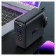 Acefast Fast charger GaN UK 100W Power Delivery 3x USB C 1x USB - black