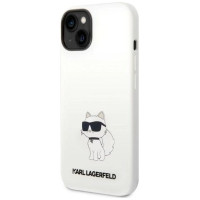 Karl Lagerfeld KLHMP14MSNCHBCH iPhone 14 Plus 6.7" hardcase white/white Silicone Choupette MagSafe