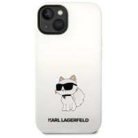 Karl Lagerfeld KLHMP14MSNCHBCH iPhone 14 Plus 6.7" hardcase white/white Silicone Choupette MagSafe