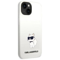 Karl Lagerfeld KLHMP14MSNCHBCH iPhone 14 Plus 6.7" hardcase white/white Silicone Choupette MagSafe
