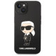 Karl Lagerfeld KLHMP14MSNIKBCK iPhone 14 Plus 6.7" hardcase black/black Silicone Ikonik Magsafe