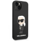 Karl Lagerfeld KLHMP14MSNIKBCK iPhone 14 Plus 6.7" hardcase black/black Silicone Ikonik Magsafe