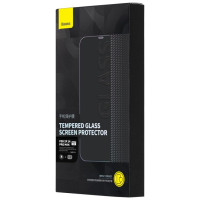 Baseus Full Screen Tempered Glass for iPhone 14 Pro Max with Anti Blue Light Filter and 0.3mm Speaker Cover + Mounting Frame