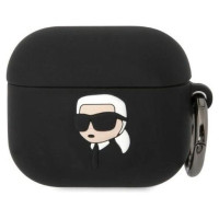 Karl Lagerfeld Silicone Karl Head 3D Case for AirPods 3 - Black