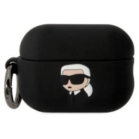 Karl Lagerfeld KLAP2RUNIKK AirPods Pro 2 cover black/black Silicone Karl Head 3D