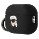 Karl Lagerfeld KLAP2RUNIKK AirPods Pro 2 cover black/black Silicone Karl Head 3D