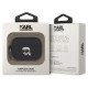 Karl Lagerfeld KLAP2RUNIKK AirPods Pro 2 cover black/black Silicone Karl Head 3D