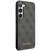 Guess GUHCS23SG4GFGR S23 S911 grey/grey hardcase 4G Metal Gold Logo