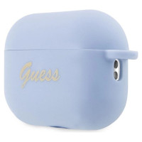 Guess GUAP2LSCHSB AirPods Pro 2 cover blue/blue Silicone Charm Heart Collection
