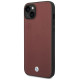 BMW Case BMW BMHCP14S22RFGR iPhone 14 6.1" Burgundy/burgundy Leather Diamond Pattern