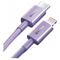 Baseus USB-C fast charging / data transfer cable - Lightning PD 20W 1m Baseus Superior Series - purple