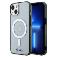 BMW Silver Ring MagSafe case for iPhone 14 Plus - transparent