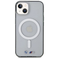 BMW Silver Ring MagSafe case for iPhone 14 Plus - transparent