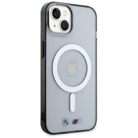 BMW Silver Ring MagSafe case for iPhone 14 Plus - transparent