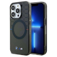 BMW Case BMW BMHMP14XHGPK iPhone 14 Pro Max 6.7" grey/grey hardcase Pattern MagSafe