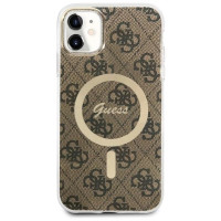 Guess GUHMN61H4STW iPhone 11 6.1" brown/brown hardcase 4G MagSafe