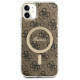 Guess GUHMN61H4STW iPhone 11 6.1" brown/brown hardcase 4G MagSafe