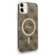Guess GUHMN61H4STW iPhone 11 6.1" brown/brown hardcase 4G MagSafe