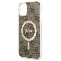 Guess GUHMN61H4STW iPhone 11 6.1" brown/brown hardcase 4G MagSafe