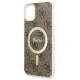 Guess GUHMN61H4STW iPhone 11 6.1" brown/brown hardcase 4G MagSafe