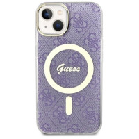 Guess 4G MagSafe case for iPhone 14 - purple