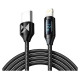 Wozinsky WUCLC2 Lightning - USB-C 36W 480Mb/s cable 2m with display - black