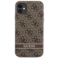 Guess GUHCN61P4SNW iPhone 11 / Xr brown/brown hardcase 4G Stripe