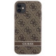 Guess GUHCN61P4SNW iPhone 11 / Xr brown/brown hardcase 4G Stripe