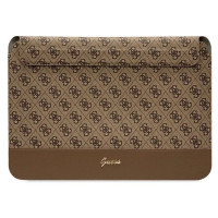 Guess 4G Stripe Metal Logo case for a 14" laptop - brown