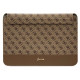 Guess 4G Stripe Metal Logo case for a 14" laptop - brown