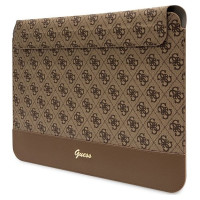 Guess 4G Stripe Metal Logo case for a 14" laptop - brown