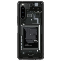 Spigen Ultra Hybrid Case for Sony Xperia 10 V - Dark Gray (Zero One Pattern)