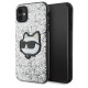 Karl Lagerfeld KLHCN61G2CPS iPhone 11 / Xr 6.1" silver/silver hardcase Glitter Choupette Patch