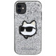 Karl Lagerfeld KLHCN61G2CPS iPhone 11 / Xr 6.1" silver/silver hardcase Glitter Choupette Patch