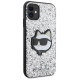 Karl Lagerfeld KLHCN61G2CPS iPhone 11 / Xr 6.1" silver/silver hardcase Glitter Choupette Patch