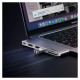 Ugreen HUB Ugreen CM380 2xUSB C - HDMI/2xUSB 3.0/SD TF/USB C PD - gray