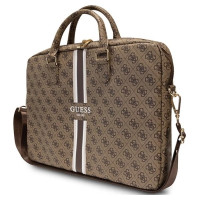 Guess 4G Printed Stripes bag for a 16" laptop - brown