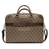 Guess 4G Printed Stripes bag for a 16" laptop - brown