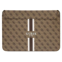 Guess 4G Printed Stripes cover for a 16" laptop - brown