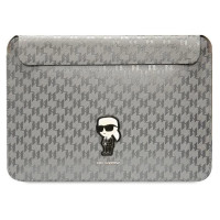 Karl Lagerfeld Saffiano Monogram Ikonik case for a 14" laptop - silver
