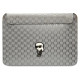 Karl Lagerfeld Saffiano Monogram Ikonik case for a 14" laptop - silver