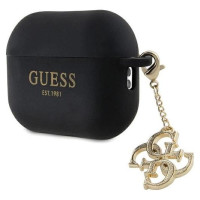 Guess GUAP2LECG4K case for AirPods Pro 2 cover - black Liquid Silicone Glitter Triangle Charm