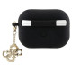 Guess GUAP2LECG4K case for AirPods Pro 2 cover - black Liquid Silicone Glitter Triangle Charm